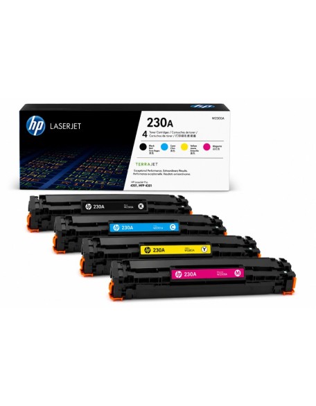 HP 230A TONER CARTRIDGE FULL SET (B,C,Y,M)