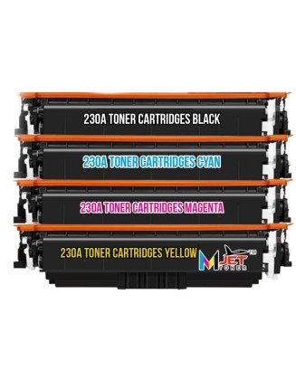 HP 230A TONER CARTRIDGE FULL SET (B,C,Y,M)