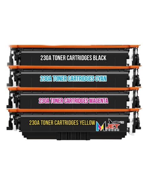 HP 230A TONER CARTRIDGE FULL SET (B,C,Y,M)